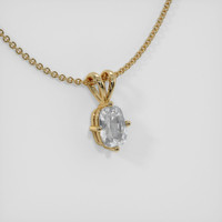0.78 Ct. Sapphire Pendant, 18K Yellow Gold 2