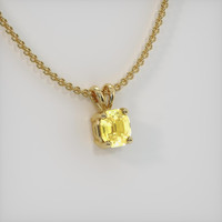 0.78 Ct. Sapphire Pendant, 18K Yellow Gold 2