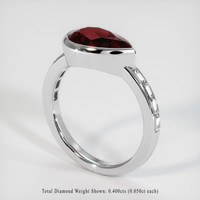 2.18 Ct. Gemstone Ring, Platinum 950 2