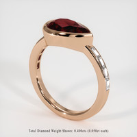 2.18 Ct. Gemstone Ring, 14K Rose Gold 2