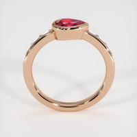 0.76 Ct. Ruby Ring, 14K Rose Gold 3