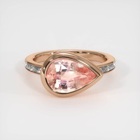 4.03 Ct. Sapphire Ring, 14K Rose Gold 1