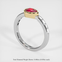 0.76 Ct. Ruby Ring, 18K Rose Gold 2