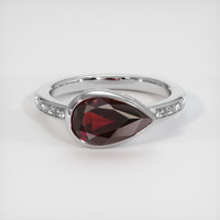 2.18 Ct. Gemstone Ring, 14K White Gold 1