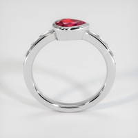 0.76 Ct. Ruby Ring, 14K White Gold 3