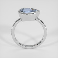 3.49 Ct. Blue Sapphire Ring, 14K White Gold 3