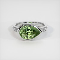 5.26 Ct. Sapphire Ring, 14K White Gold 1