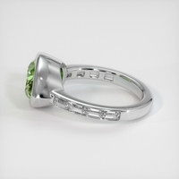 5.26 Ct. Green Sapphire Ring, 14K White Gold 4