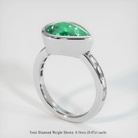 3.07 Ct. Emerald Ring, 18K White Gold 2