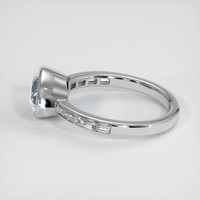 2.41 Ct. Sapphire Ring, 18K White Gold 4