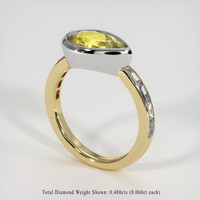 2.57 Ct. Gemstone Ring, 14K White & Yellow 2