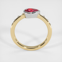 0.76 Ct. Ruby Ring, 14K White & Yellow 3