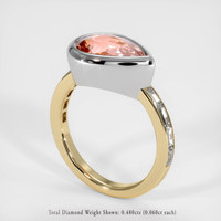 4.03 Ct. Sapphire Ring, 18K White & Yellow 2