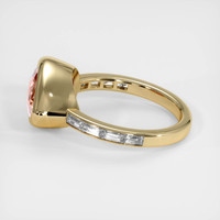 4.03 Ct. Padparadscha Sapphire Ring, 14K Yellow Gold 4