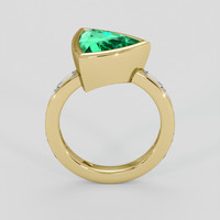 2.50 Ct. Emerald Ring, 18K Yellow Gold 3