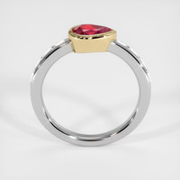 0.76 Ct. Ruby Ring, 14K Yellow & White 3