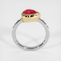 2.03 Ct. Ruby Ring, 14K Yellow & White 3