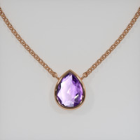 1.50 Ct. Gemstone Necklace, 14K Rose Gold 1