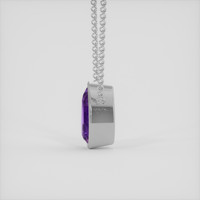 3.58 Ct. Purple Amethyst Necklace, 10K White Gold 3