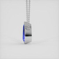 13.54 Ct. Blue Sapphire Necklace, 14K White Gold 3