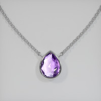 1.50 Ct. Gemstone Necklace, 14K White Gold 1