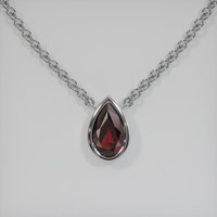 2.18 Ct. Gemstone Necklace, 14K White Gold 1