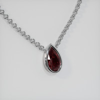 2.18 Ct. Gemstone Necklace, 14K White Gold 2