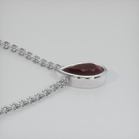 2.18 Ct. Gemstone Necklace, 14K White Gold 3