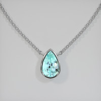 1.83 Ct. Gemstone Necklace, 18K White Gold 1