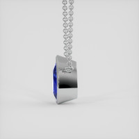 8.89 Ct. Blue Sapphire Necklace, 18K White Gold 3