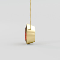 64.32 Ct. Yellowish Orange Citrine Necklace, 10K Yellow Gold 3
