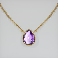 1.50 Ct. Gemstone Necklace, 14K Yellow Gold 1