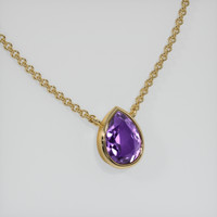 1.50 Ct. Gemstone Necklace, 14K Yellow Gold 2