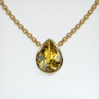 2.80 Ct. Gemstone Necklace, 14K Yellow Gold 1