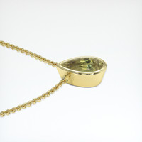3.07 Ct. Sapphire Necklace, 14K Yellow Gold 3