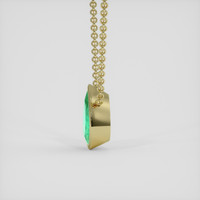5.39 Ct. Emerald Necklace, 18K Yellow Gold 3