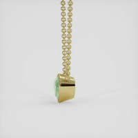 3.21 Ct. Emerald Necklace, 18K Yellow Gold 3