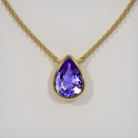 1.14 Ct. Gemstone Necklace, 18K Yellow Gold 1