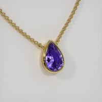 1.14 Ct. Gemstone Necklace, 18K Yellow Gold 2