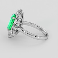 2.14 Ct. Emerald Ring, Platinum 950 4