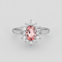 1.17 Ct. Pink Sapphire Ring, Platinum 950 1