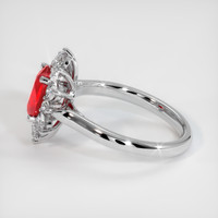 1.30 Ct. Ruby Ring, Platinum 950 4