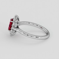 1.07 Ct. Ruby Ring, Platinum 950 4