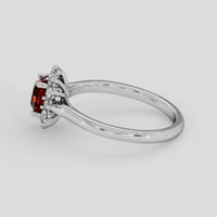 0.87 Ct. Ruby Ring, Platinum 950 4