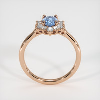1.12 Ct. Blue Sapphire Ring, 14K Rose Gold 3