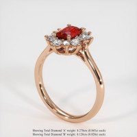 Ruby Ring 0.90 Ct., 14K Rose Gold Preview
