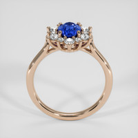1.73 Ct. Blue Sapphire Ring, 14K Rose Gold 3
