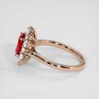 1.75 Ct. Ruby Ring, 18K Rose Gold 4