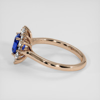 1.73 Ct. Blue Sapphire Ring, 18K Rose Gold 4