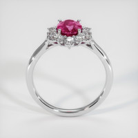 1.68 Ct. Purplish Red Ruby Ring, 10K White Gold 3